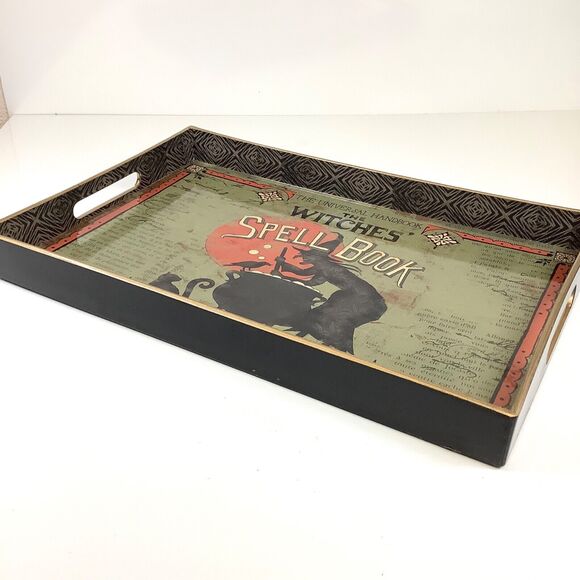 Lori Siebert Creative Co-op The Witches’ Spell Book Tray/Platter 18”W Halloween - Picture 7 of 11
